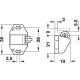 PLASTIC ROLLER CATCH WHITE PLASTIC ROLLER CATCH WHITE